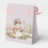 Schneemann Weihnachten Geschenkschachtel (Rückseite)