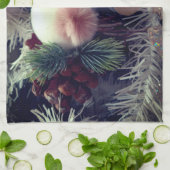 Schneemann Weihnachten Geschirrtuch (Gefaltet)