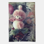 Schneemann Weihnachten Geschirrtuch (Vertikal)