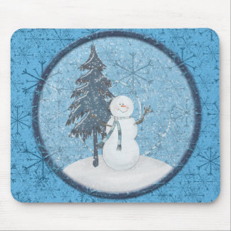 Schneemann-Weihnachten Mousepad
