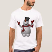 Schneemann-Weihnachten T-Shirt (Vorderseite)