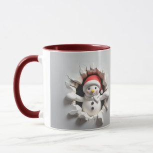 Schneemann Weihnachten Tasse