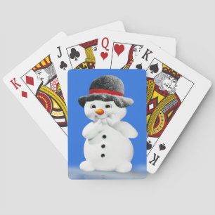 Schneemann Weihnachts Spielkarten