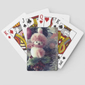 Schneemann-Weihnachts-Spielkarten Spielkarten (Rückseite)