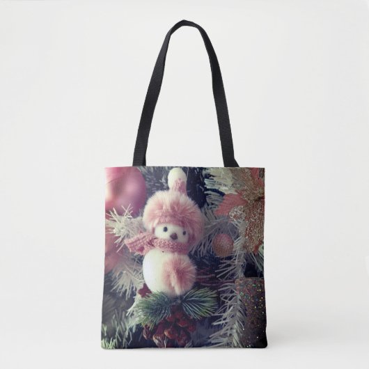 Schneemann-Weihnachts-Tasche Tasche (Vorderseite)