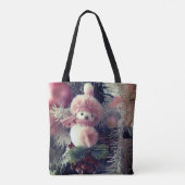 Schneemann-Weihnachts-Tasche Tasche (Rückseite)