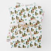 Schneemann Weihnachtsblätter Wrapping Paper Ananas Geschenkpapier Set (Beispiel)