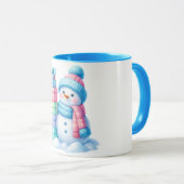 Schneemann-Weihnachtsgeschenk-Tasse Tasse (VorderseiteRechts)