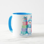 Schneemann-Weihnachtsgeschenk-Tasse Tasse (Vorderseite Links)