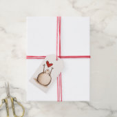 Schneemann-Weihnachtsgeschenkanhänger Geschenkanhänger (Mit Garn)