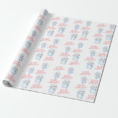 Schneemann-Weihnachtspapier Geschenkpapier (Ungerollt)