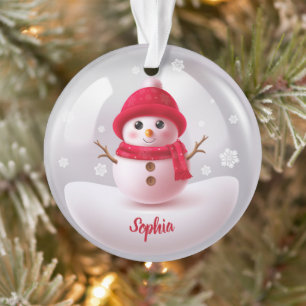 Schneemann-Weihnachtsshirt-Ornament mit individuel Ornament