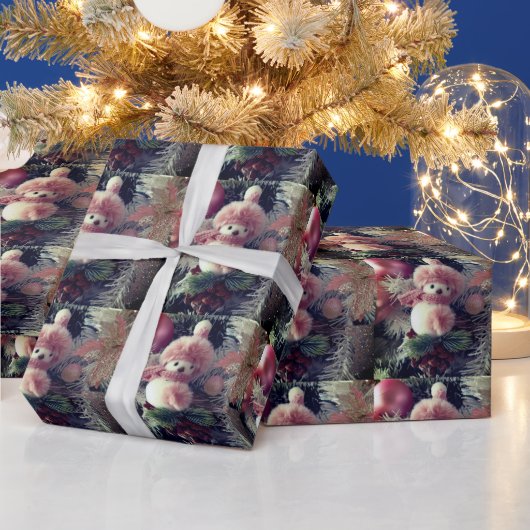 Schneemann-Weihnachtsverpackungspapier Geschenkpapier (Feiertage)