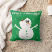 Schneemann-WeihnachtsWurfs-Kissen Kissen (Decke)