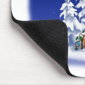 Schneemann Weltfrieden Mousepad (Ecke)