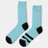 Schneemann-Winter-Crewsocken Weihnachtsgeschenk Socken (Linkes Detail)
