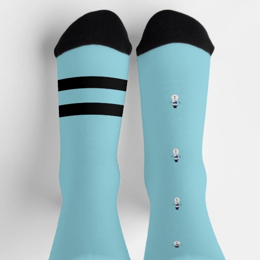 Schneemann-Winter-Crewsocken Weihnachtsgeschenk Socken (Oben)