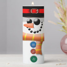 Schneemann, Winter, Feiertage Kerzen Dekoration