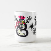 Schneemann Winter Kaffeetasse (Mittel)