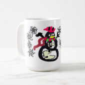 Schneemann Winter Kaffeetasse (Vorderseite Links)