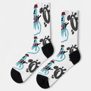 Schneemann Winter Socken