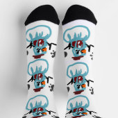 Schneemann Winter Socken (Oben)