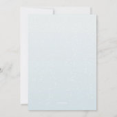 Schneemann Winterburg Geburtstagsparty Einladung (Rückseite)