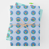 Schneemann Wintersaison Wrapping Paper Geschenkpapier Set (Beispiel)