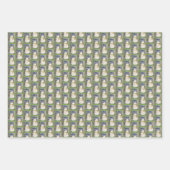 Schneemann Wrapping Paper Flat Sheet Set 3 Geschenkpapier Set (Vorderseite 3)
