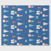 Schneemann-Wrapping Paper Geschenkpapier (Flach)