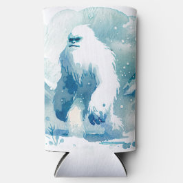 Schneemann Yeti Winter Art Selters Dosenkühler