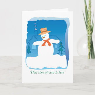 SCHNEEMANN ZEIT FEIERTAGSKARTE