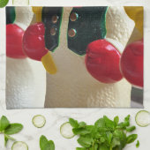 Schneemann zu Weihnachten Küchentuch (Gefaltet)