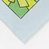 Schneemännchen auf Geschenken Fleecedecke (Ecke)