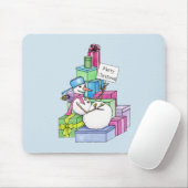 Schneemännchen auf Geschenken Mousepad (Mit Mouse)
