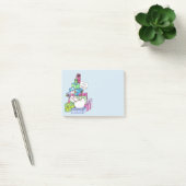 Schneemännchen auf Geschenken Post-it Klebezettel (Büro)