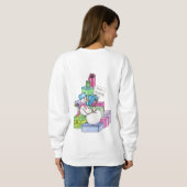 Schneemännchen auf Geschenken Sweatshirt (Schwarz voll)
