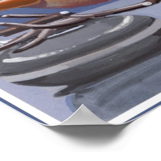 Schneemänner auf Eis Poster (Ecke)