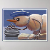 Schneemänner auf Eis Poster (Vorne)