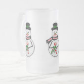 Schneemänner auf eisiger 16 Unze. Tasse (Vorderseite Links)