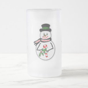 Schneemänner auf eisiger 16 Unze. Tasse