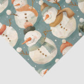Schneemänner aus Whimsikfisch-Cartoon Seidenpapier (Ausschnitt)