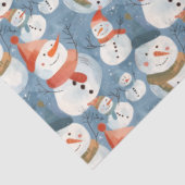 Schneemänner aus Whimsikfisch-Cartoon Seidenpapier (Ausschnitt)