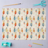 Schneemänner aus Whimsikfisch-Cartoon Seidenpapier (Basteln)