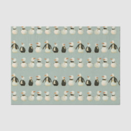 Schneemänner aus Whimsikfischen mit Smoking Seidenpapier