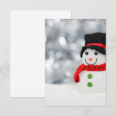 Schneemänner Einladung (Vorne/Hinten)