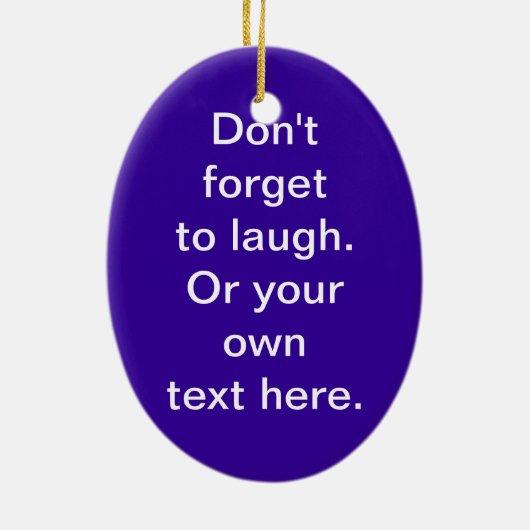 Schneemänner essen nicht Bohnen Keramikornament (Hinten)