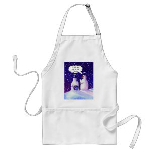 Schneemänner essen nicht Bohnen Schürze
