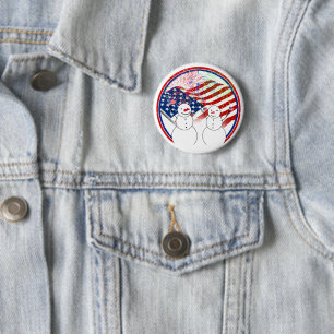 Schneemänner feiern Unabhängigkeit Button