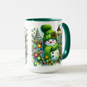 Schneemänner für den Urlaub Tasse (VorderseiteRechts)